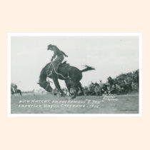 Nick Knight riding T. Joe at Cheyenne Frotier Days posters