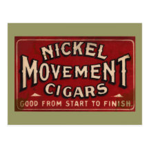 Nickle Movement Cigar 1900 Postcards