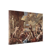 Nicolas Poussin - Realm of Flora Gallery Wrapped Canvas