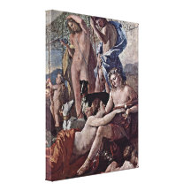 Nicolas Poussin - The Empire of Flora Detail Gallery Wrapped Canvas