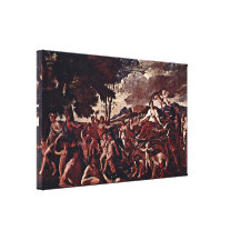 Nicolas Poussin - The triumph of Flora Gallery Wrapped Canvas