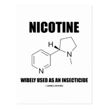 Nicotine Widely Used As An Insecticide (Chemistry) Post Card