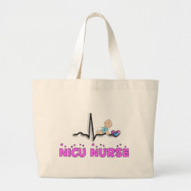 NICU Nurse QRS Design Canvas Bags