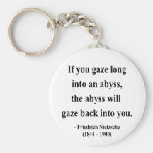 Nietzsche Quote 4a Keychain