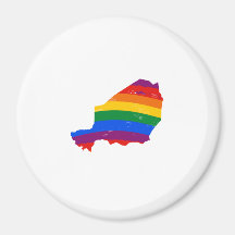 NIGER GAY PRIDE REFRIGERATOR MAGNET