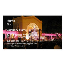 Night Christmas Tree Business Cards