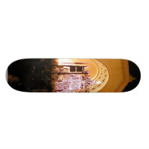 Night Christmas Tree Skateboard Deck