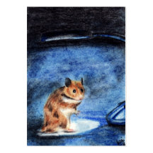 Night Dancer (Hamster) ACEO Art Trading Cards Business Card Templates