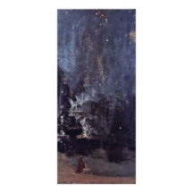 Night In Black And Gold The Falling Rocket By Jame Custom Rack Card