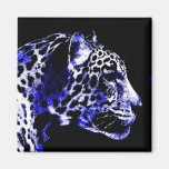Night Jaguar Refrigerator Magnet