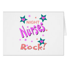 Night Nurses Rock Card