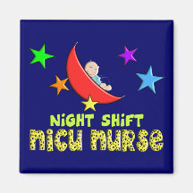 Night Shift NICU NURSE Gifts Refrigerator Magnets