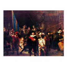 Night Watch by Rembrandt Harmenszoon van Rijn Postcard