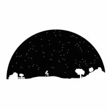 Nighttime Sky Acrylic Cut Out