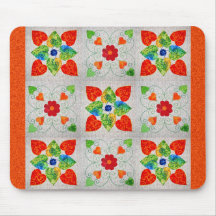 Nine Patch Heart Quilt Mouse Mats