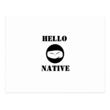 NINJA 2 (2), HELLO, NATIVE POST CARD