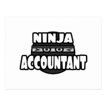 Ninja Accountant Postcards