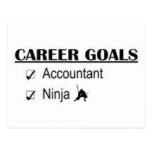Ninja Career Goals - Accountant Post Cards