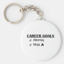 Ninja Career Goals - Attorney Keychain