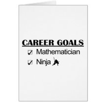 Ninja Career Goals - Mathematician Card