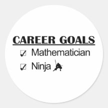 Ninja Career Goals - Mathematician Stickers