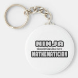 Ninja Cleverly Disguised As A Mathematician Key Chain
