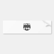 Ninja Cop Bumper Sticker
