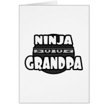 Ninja Grandpa Greeting Card