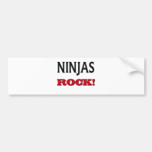 Ninjas Rock Bumper Sticker