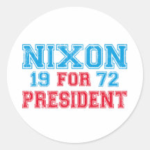 Nixon 1972 election sticker