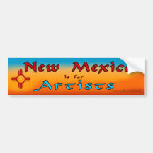 NM is for Artists Bumper Sticker
