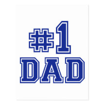 No.1 Dad Postcards