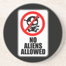 No Aliens Allowed Coaster