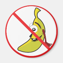 No Bananaheads! Refrigerator Magnet