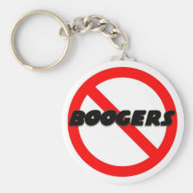 No Boogers Key Chain