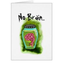 No Brain No Pain Card