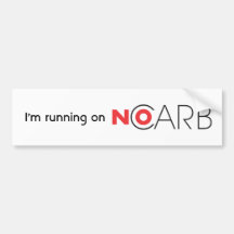 No Carb 7 Bumper Sticker