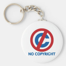 No Copyright Keychain