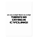 No Crying - Cycling Postcard