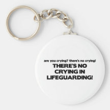 No Crying in Lifeguarding Keychain