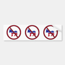No Democrats Bumper Sticker