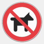 No dogs allowed Sticker