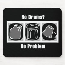 No Drums No Problem Mouse Mat
