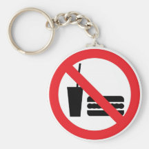 No Fast Food Keychains