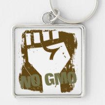 NO GMO Fist Key Chain