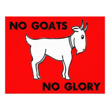No Goats No Glory Personalized Invitations