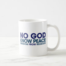 No God Know Peace Mugs