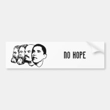 NO HOPE bumper sticker