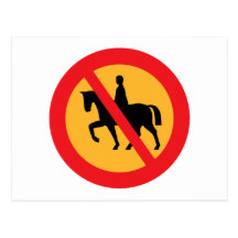 No Horses Postcards