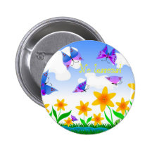 No lessons - it is summer! pinback buttons